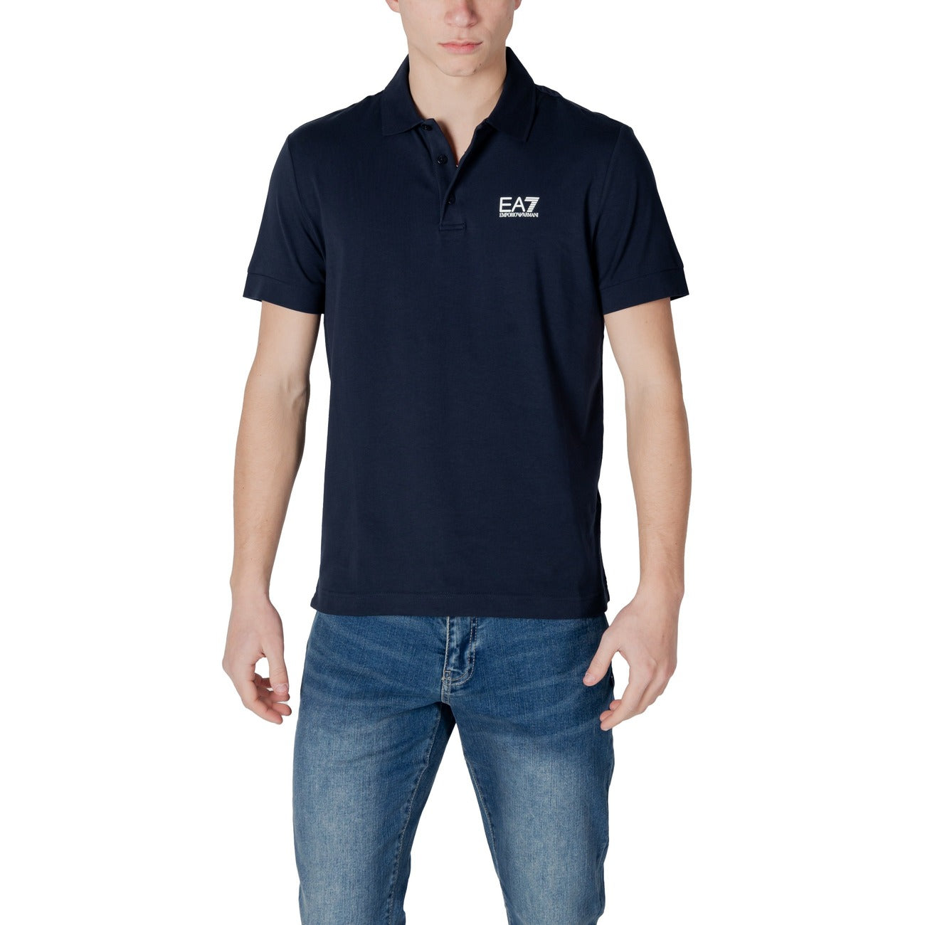 Ea7 Polo Top Herren Weiß