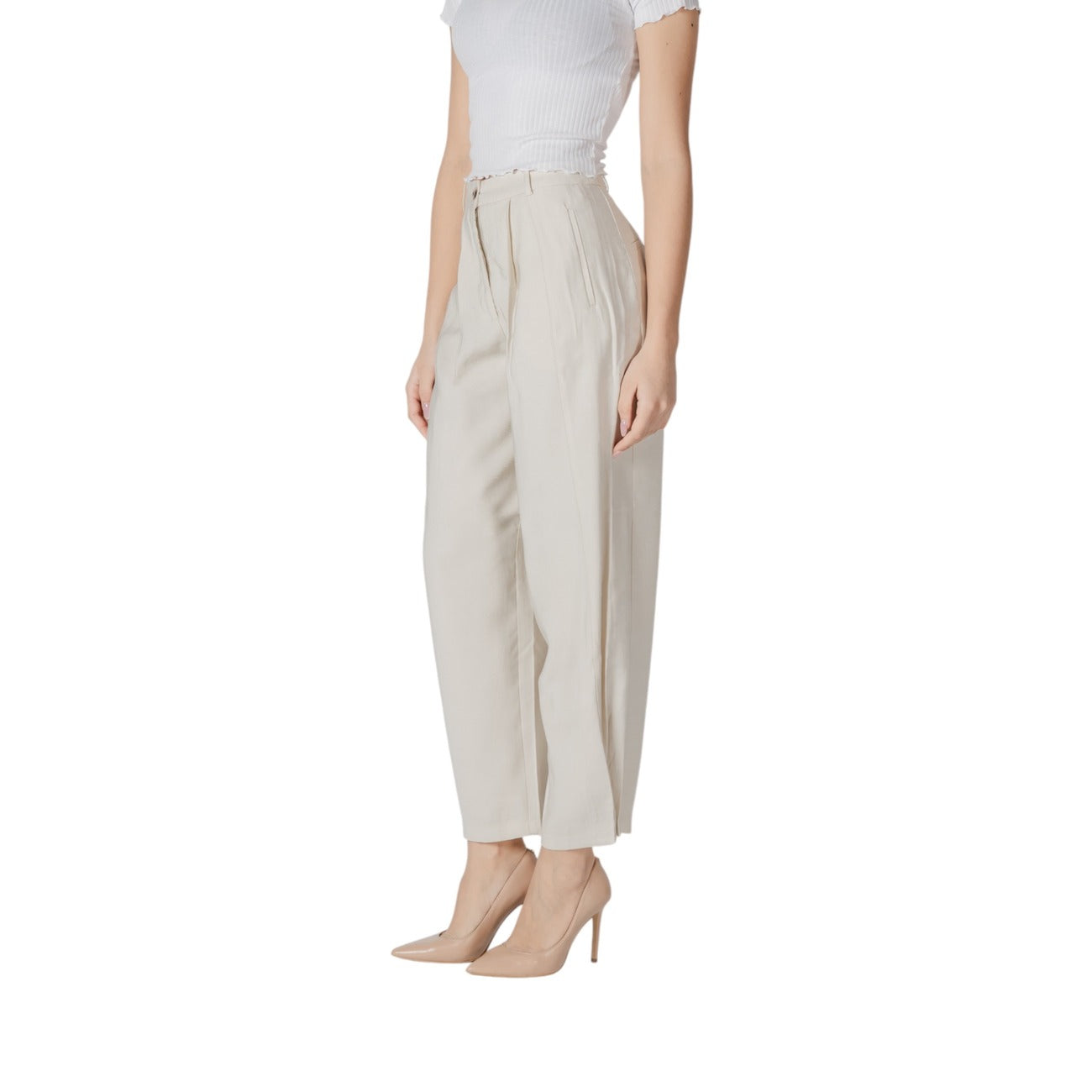 Vila Clothes Hose Damen Weiß