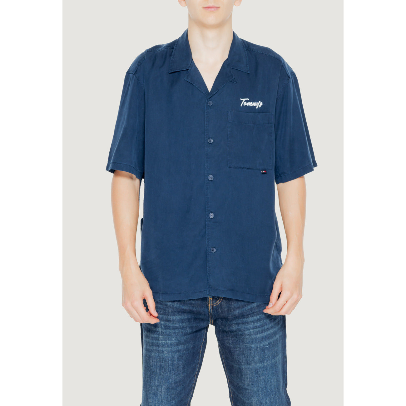 Tommy Hilfiger Jeans Shirt Heren Blauw #2249552