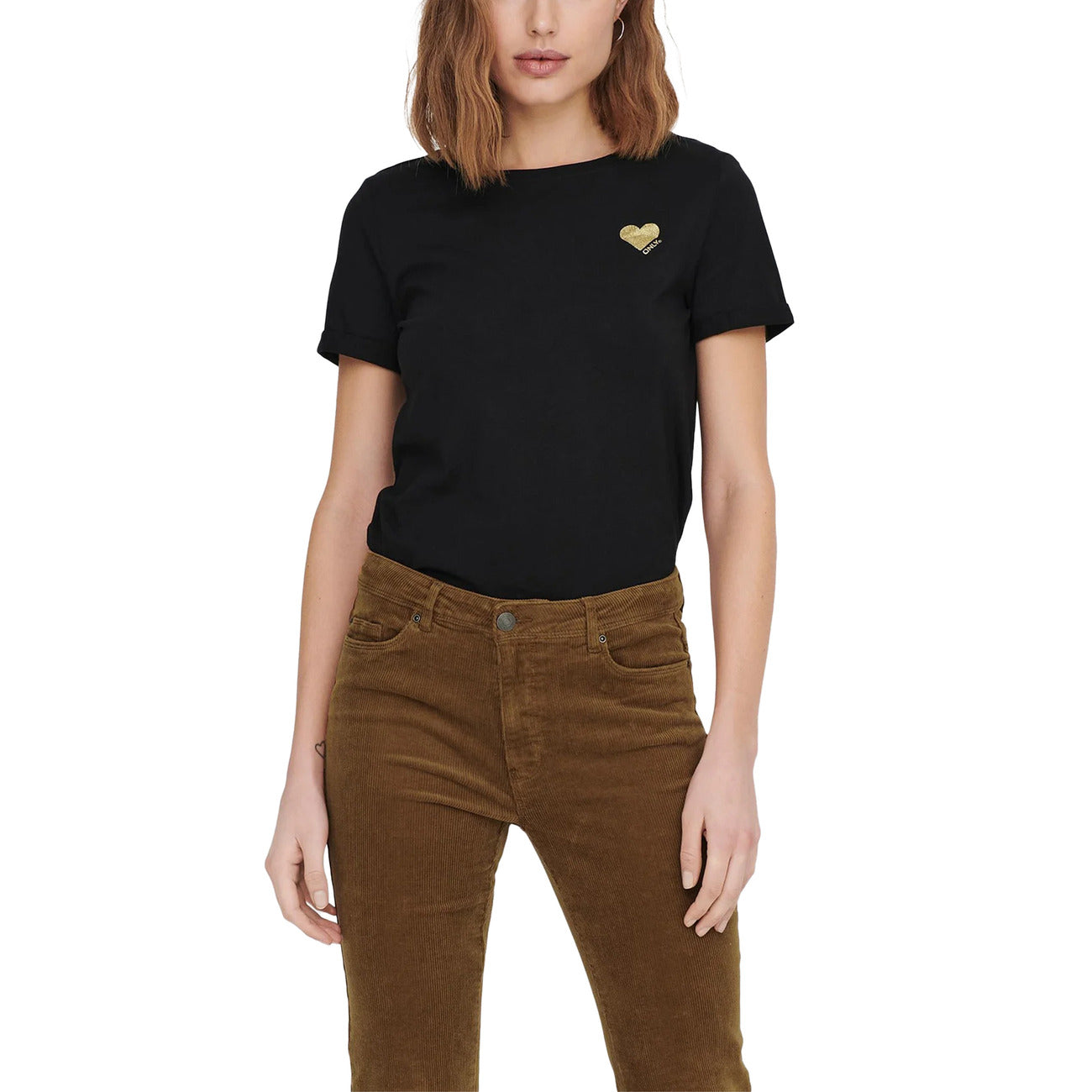 Only T-Shirt Damen Schwarz #2311344