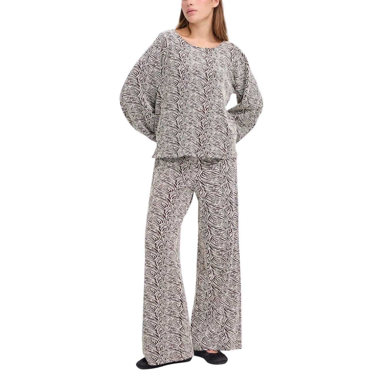 Ichi Hose Damen Braun