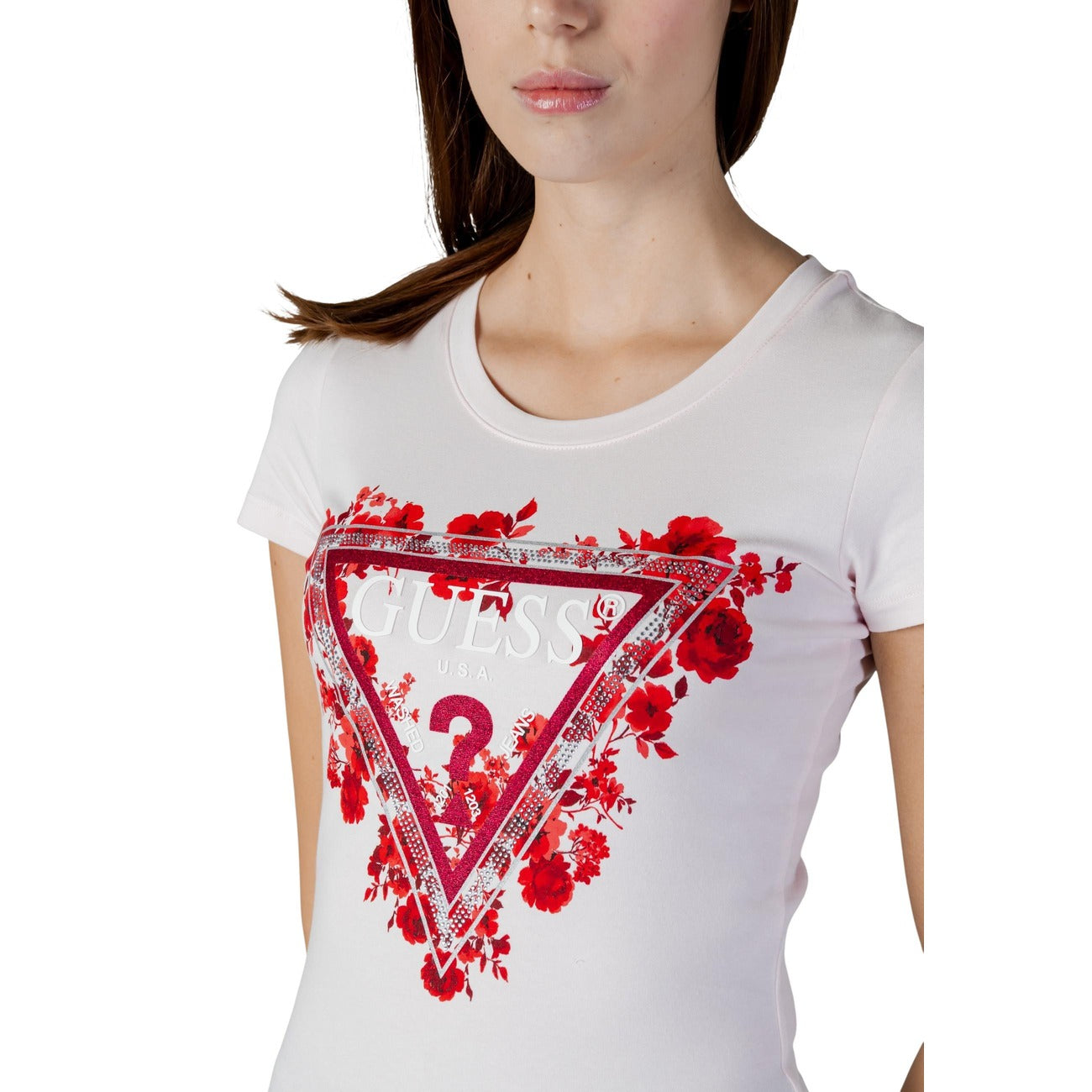Guess T-shirt Dames Roze