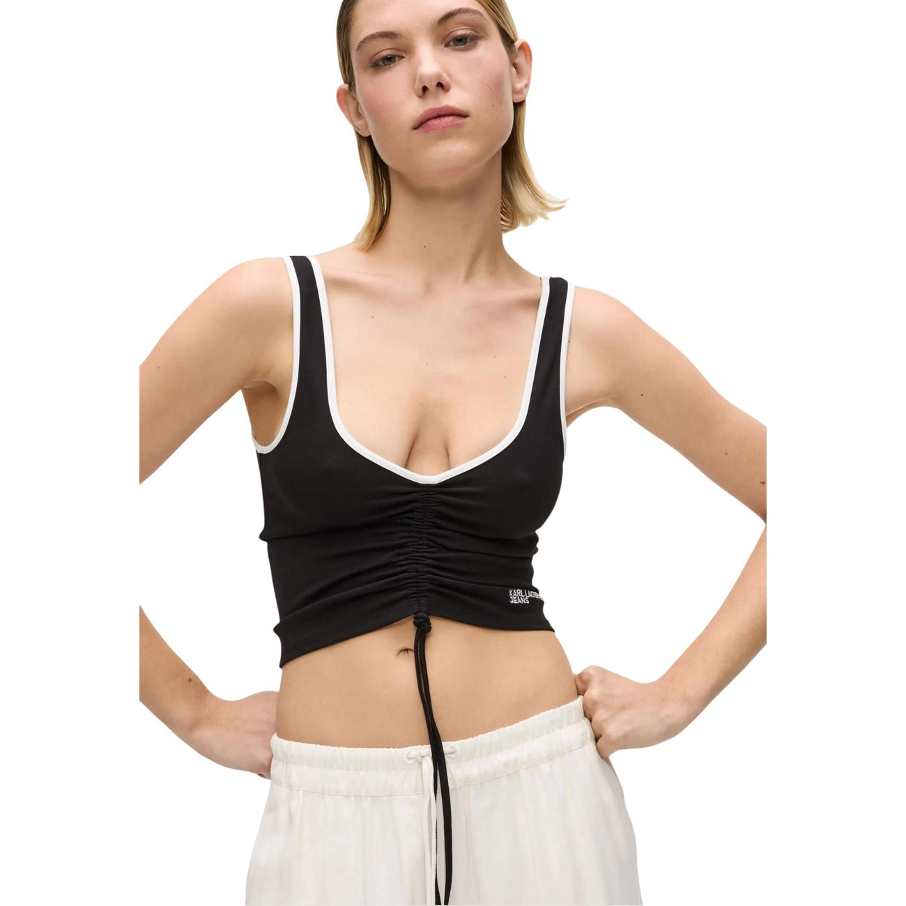 Karl Lagerfeld Jeans Top Damen Schwarz