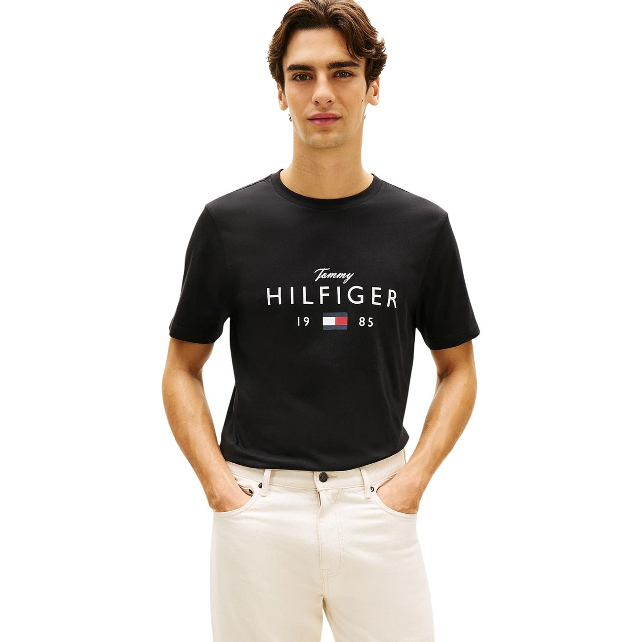 Tommy Hilfiger Jeans T-shirt Heren Zwart #2469601