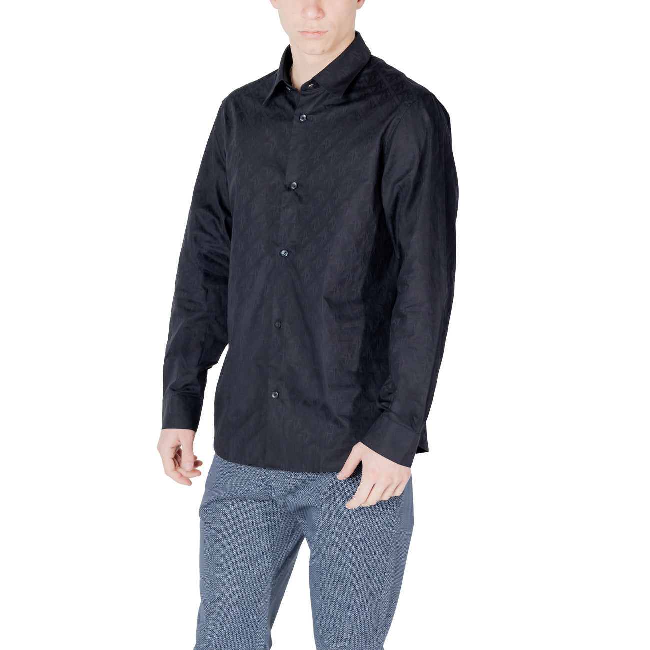 Armani Exchange Shirt Heren Blauw #2418826