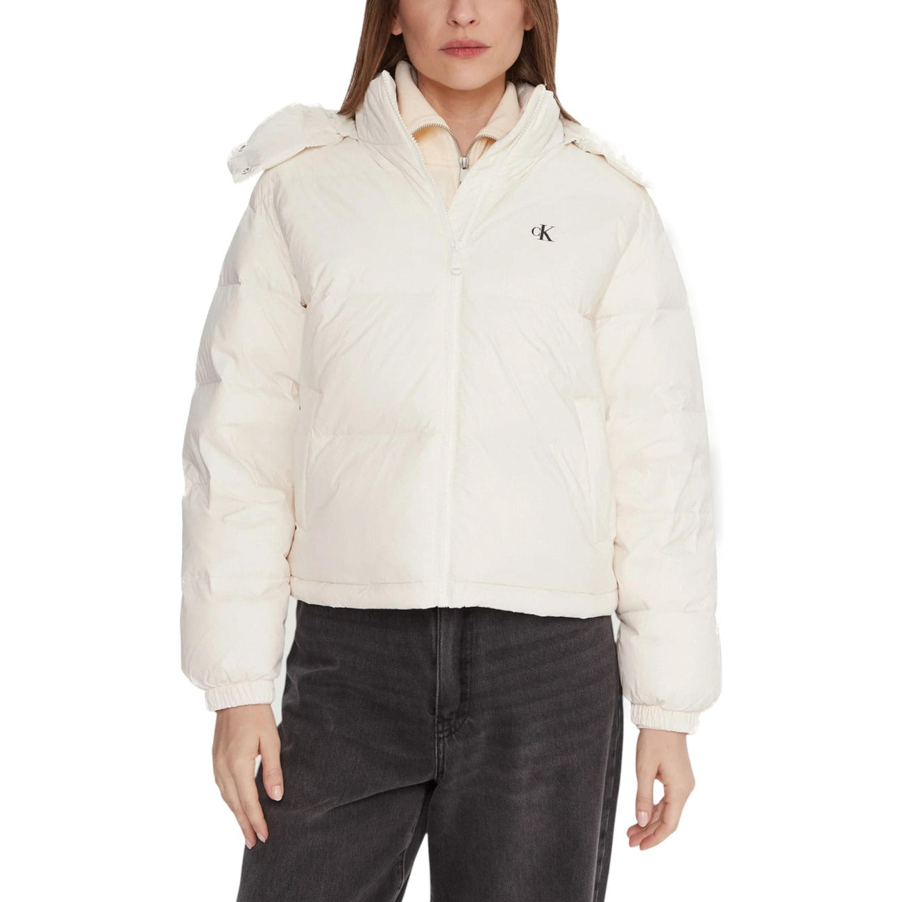 Calvin Klein Jeans Windjack Damen Weiß