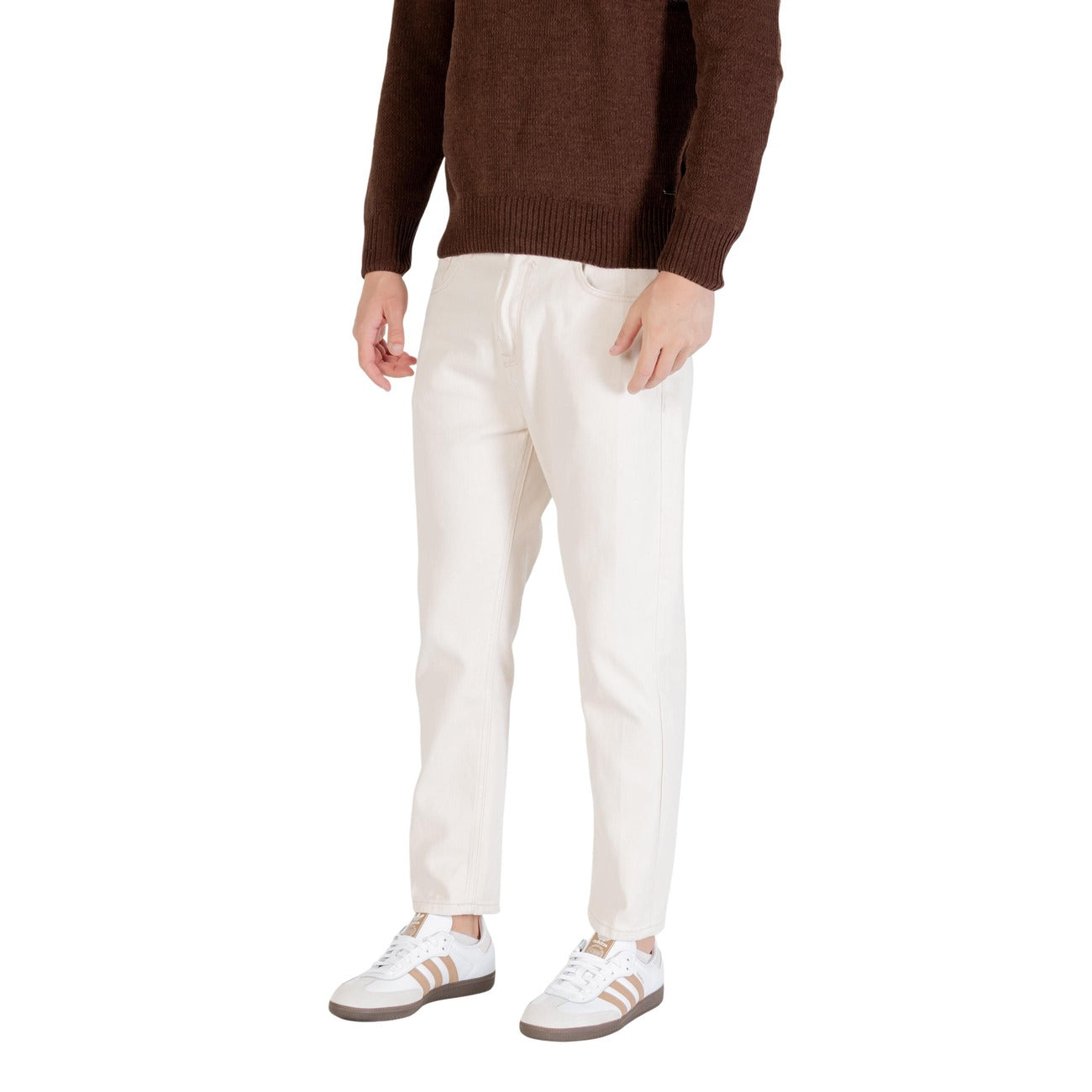Gianni Lupo Jeans Herren Weiß