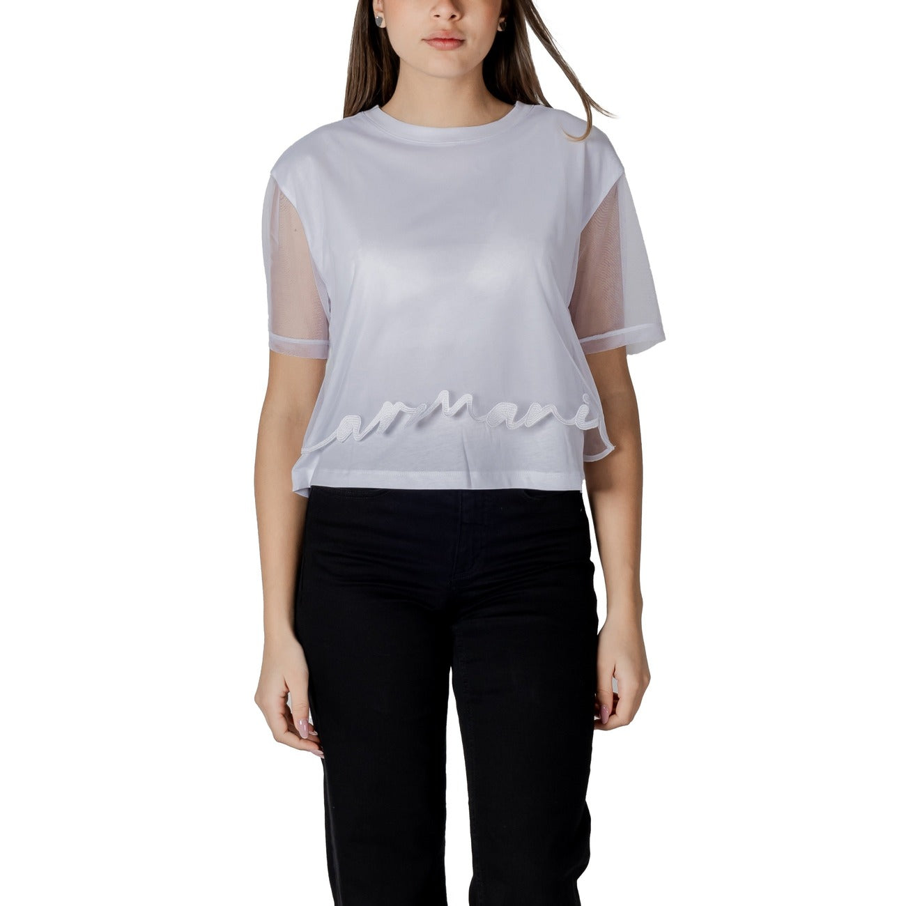 Armani Exchange T-shirt Dames Wit #2411378