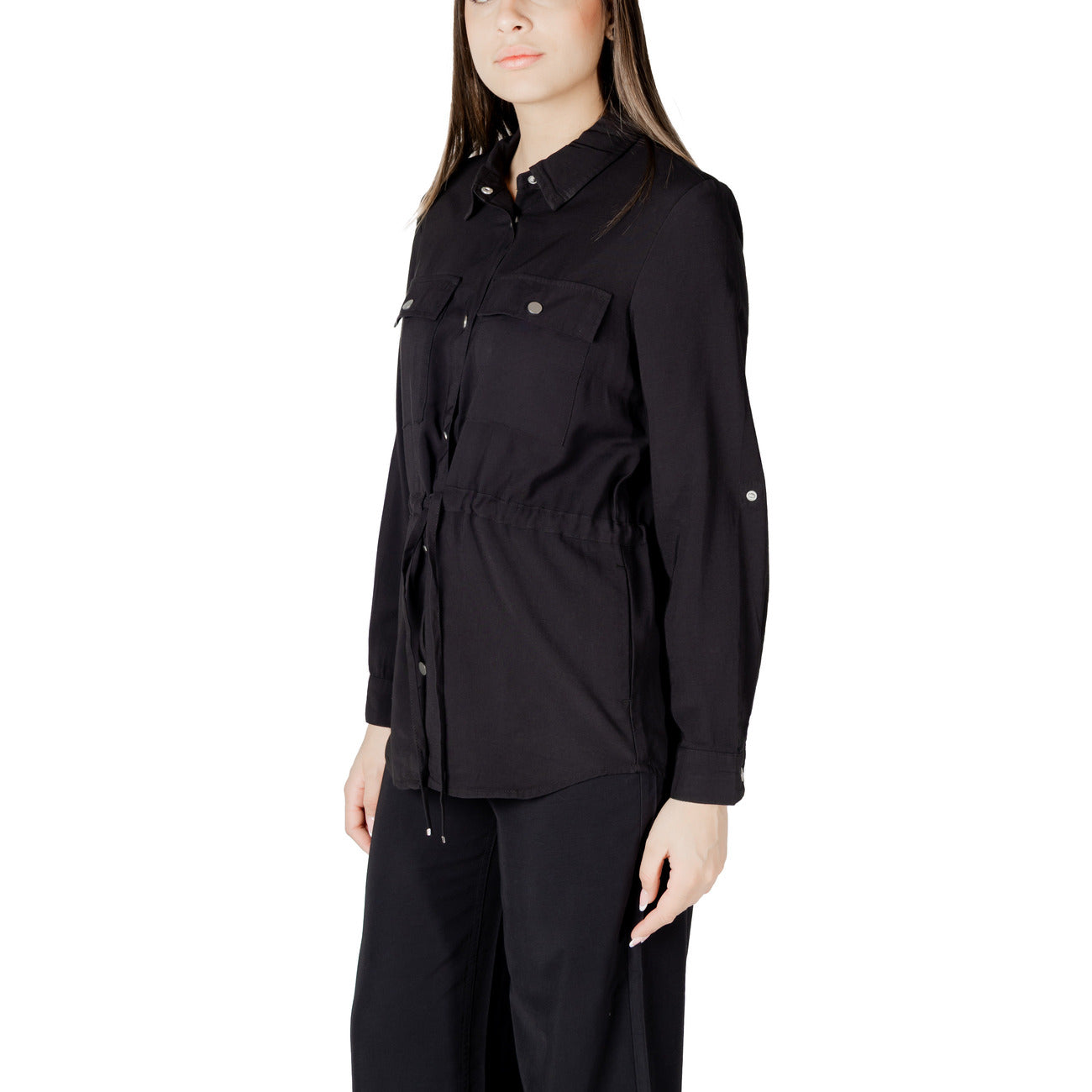 Only Shirt Dames Zwart #2418313