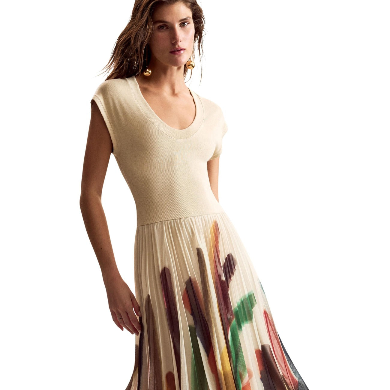 Desigual Kleid Damen Beige #2453208