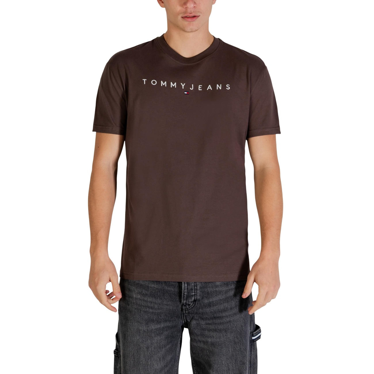 Tommy Hilfiger Jeans T-Shirt Herren Braun #2447427