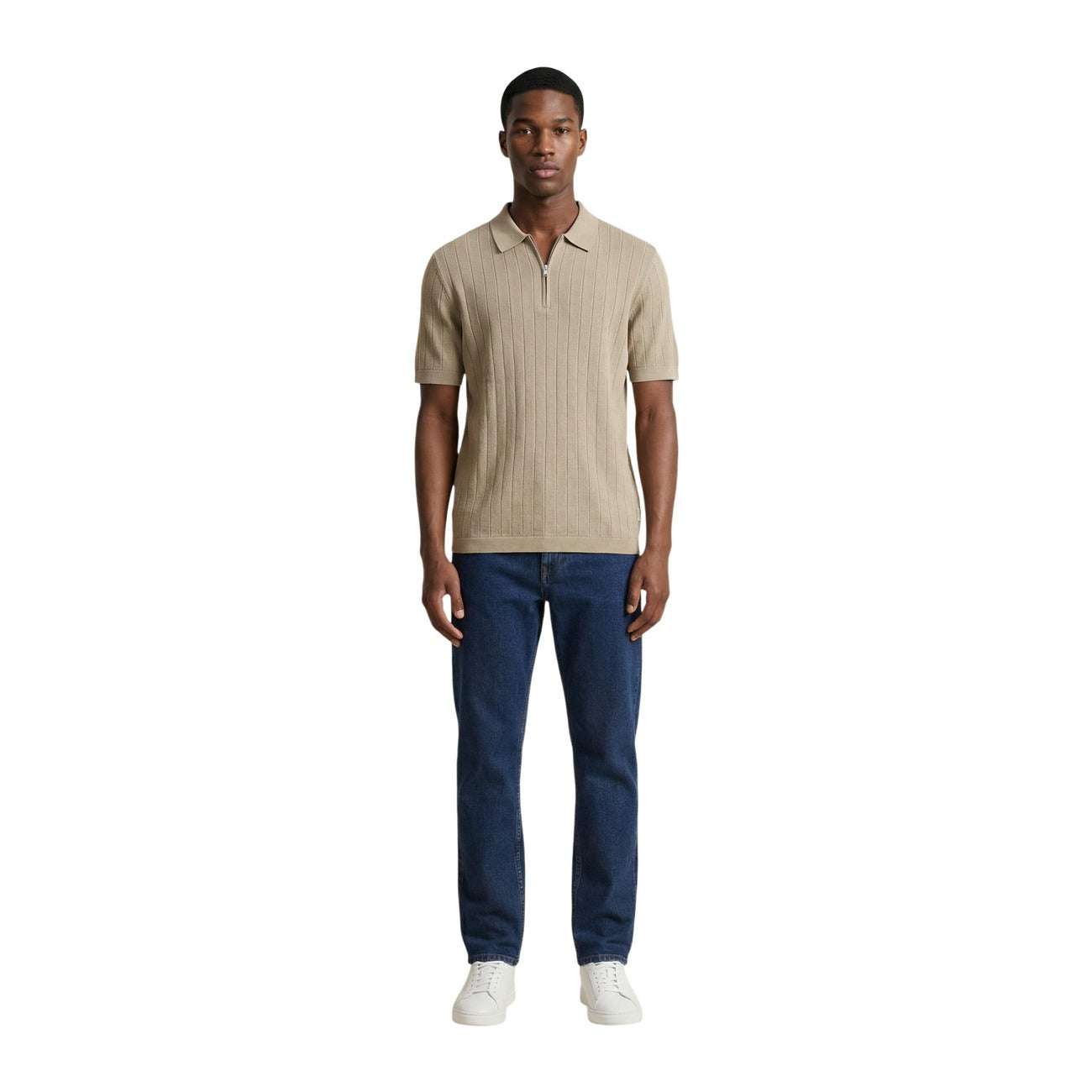 Armani Exchange Polo Top Heren Beige