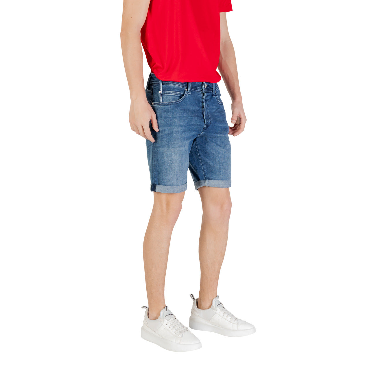 Replay Bermuda Heren Blauw