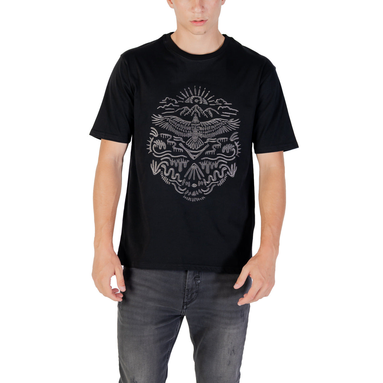 Gianni Lupo T-shirt Heren Zwart #2430442