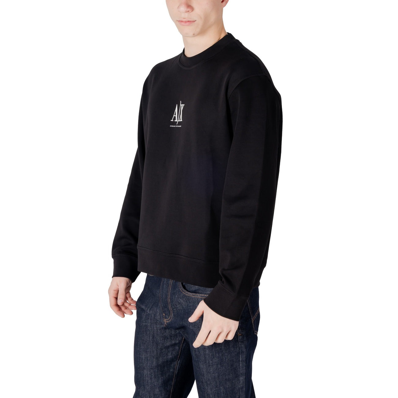 Armani Exchange Sweatshirt Heren Zwart #2410369