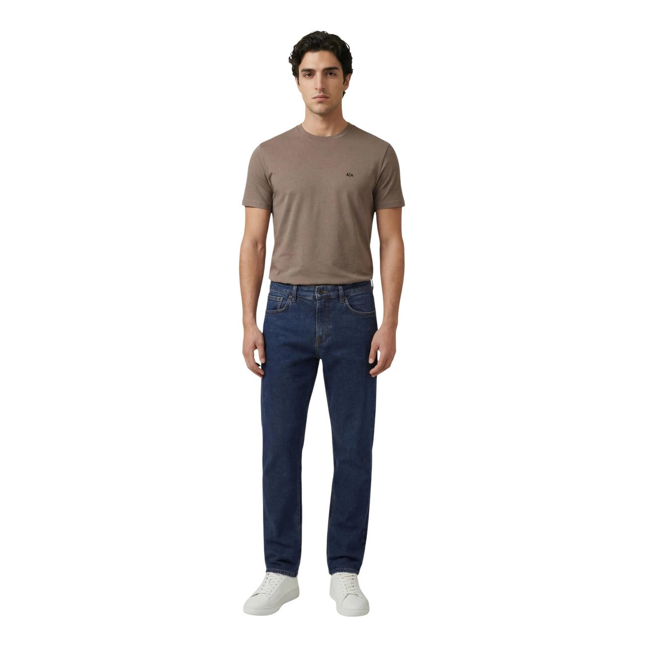 Armani Exchange T-shirt Heren Bruin #2453804
