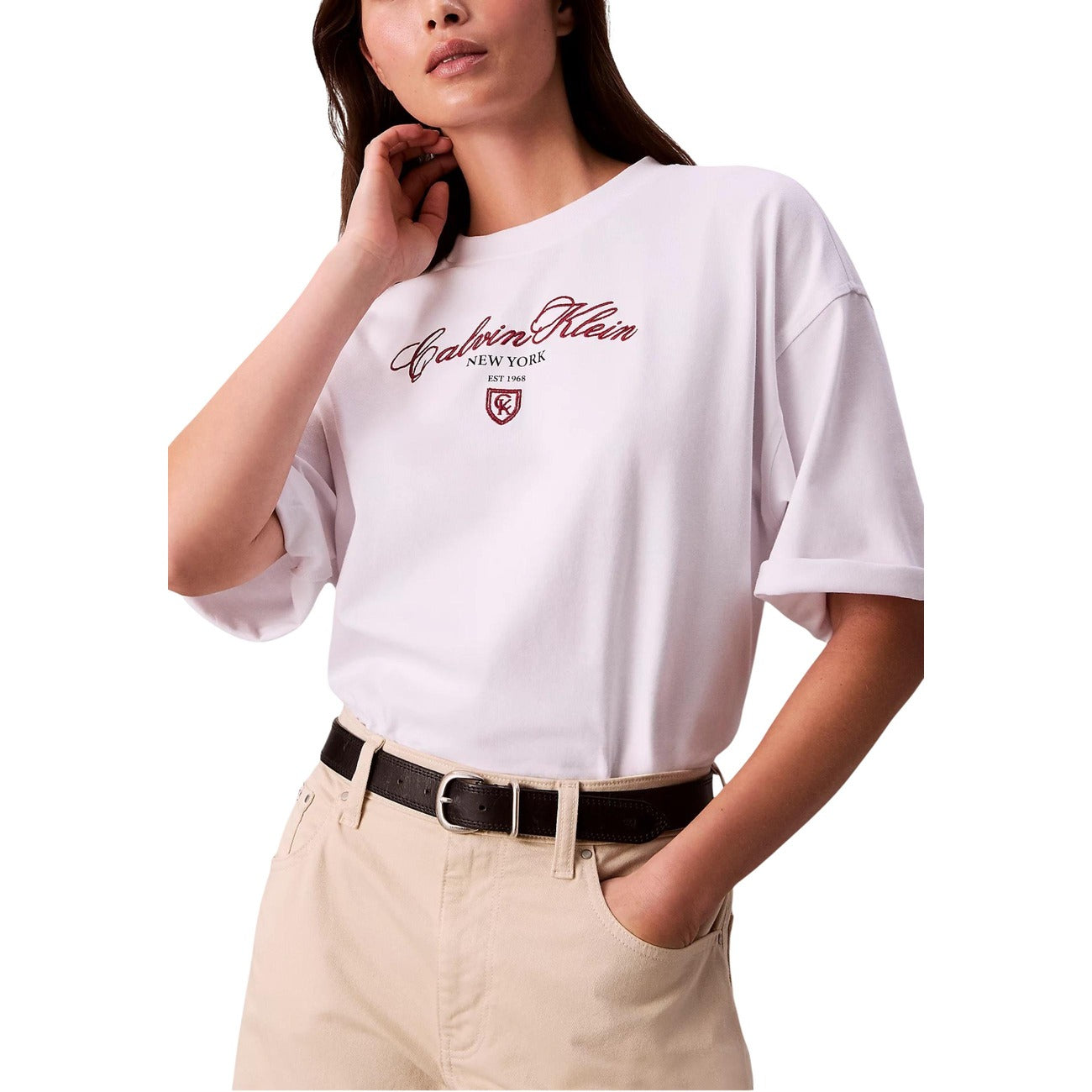 Calvin Klein Jeans T-Shirt Damen Weiß #2465553