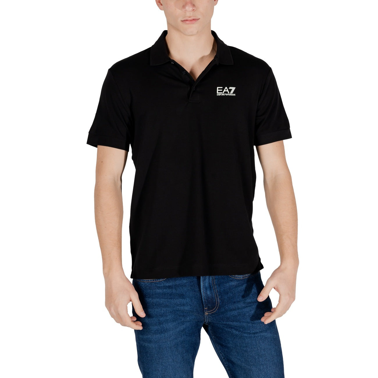 Ea7 Polo Top Herren Weiß