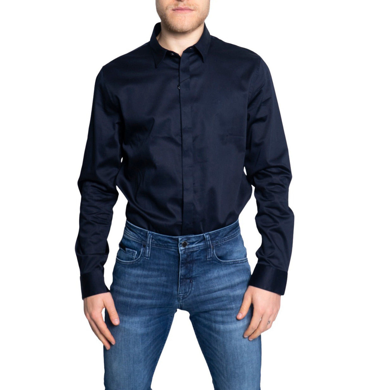 Armani Exchange Shirt Heren Wit #2205644