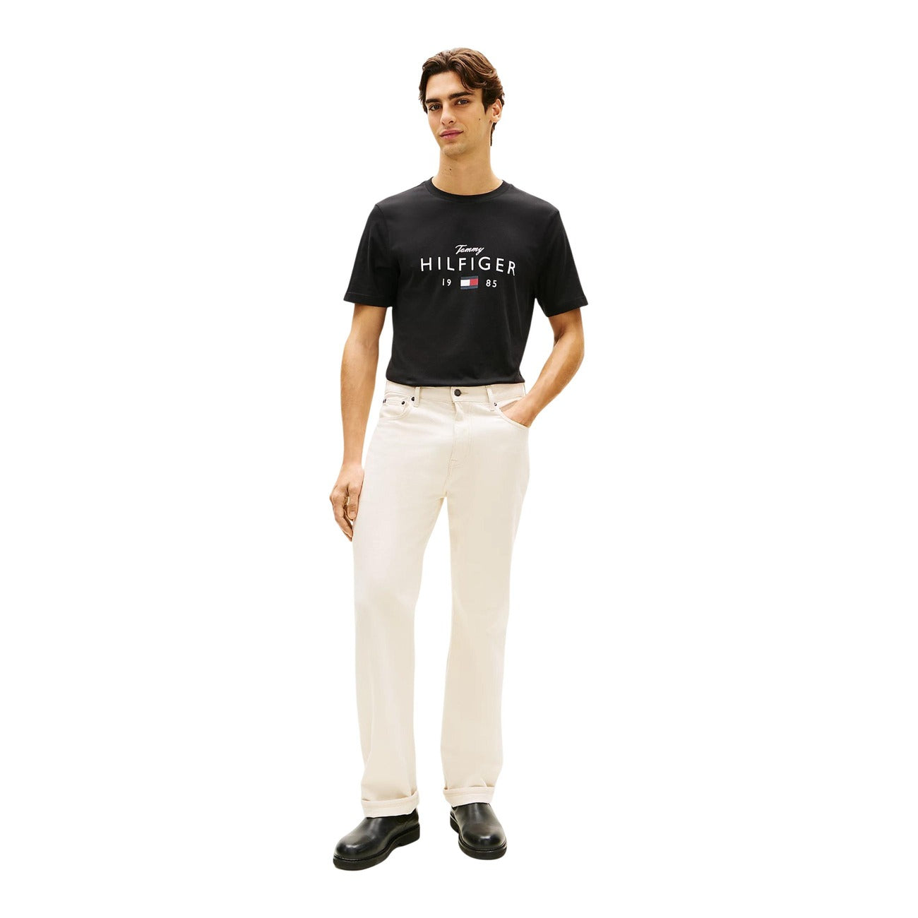 Tommy Hilfiger Jeans T-shirt Heren Zwart #2469601
