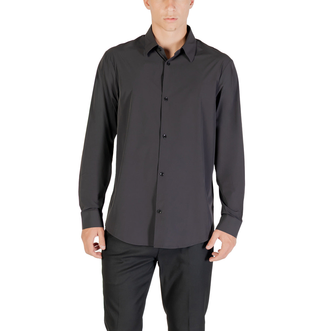 Armani Exchange Shirt Heren Zwart #2432446