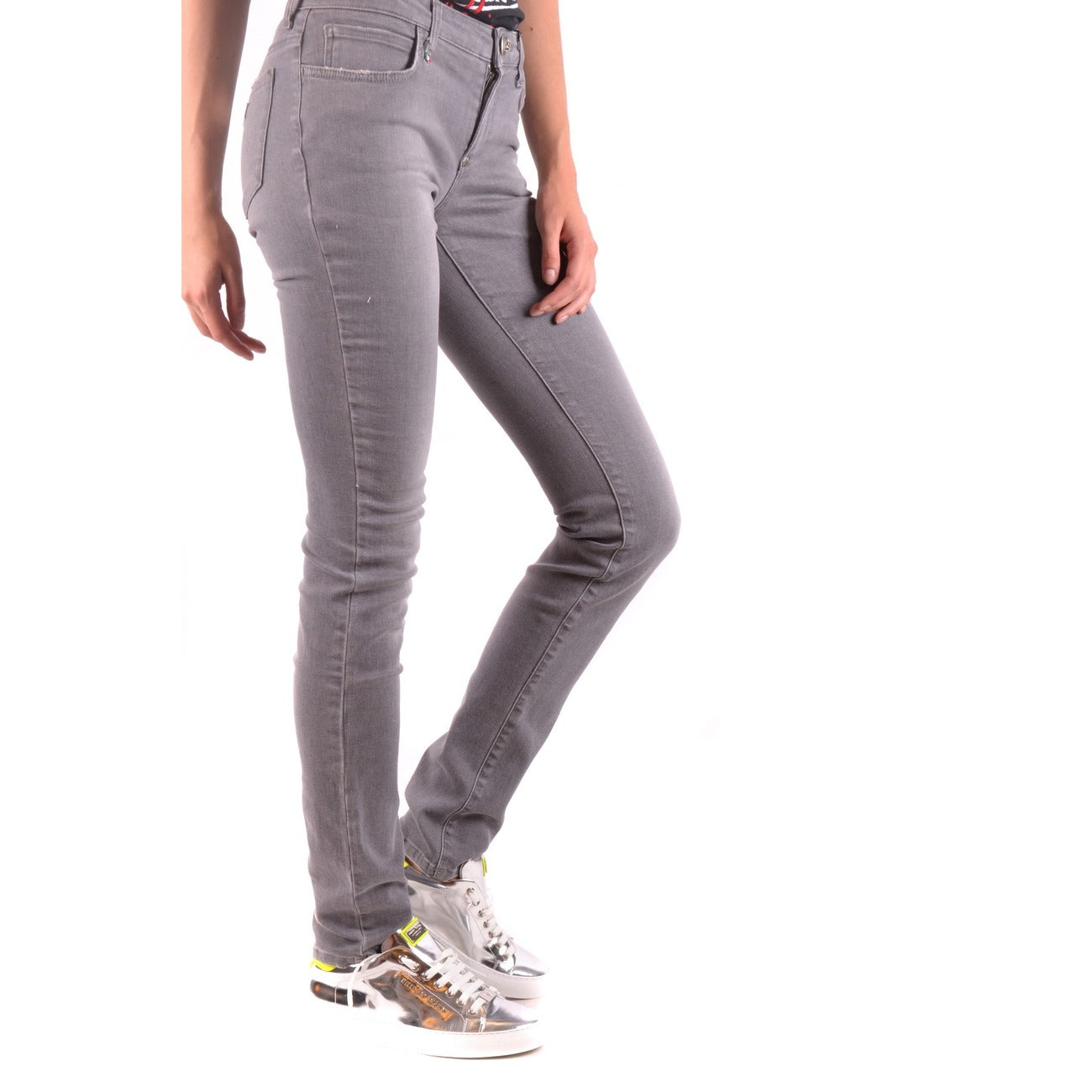 Philipp Plein Hose Damen Grau