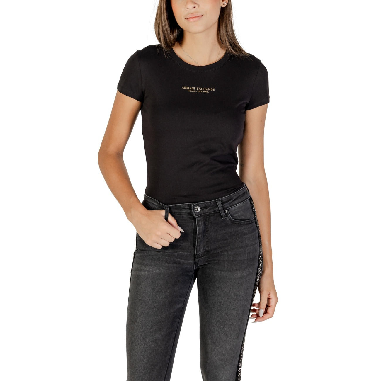 Armani Exchange T-shirt Dames Wit #2430216
