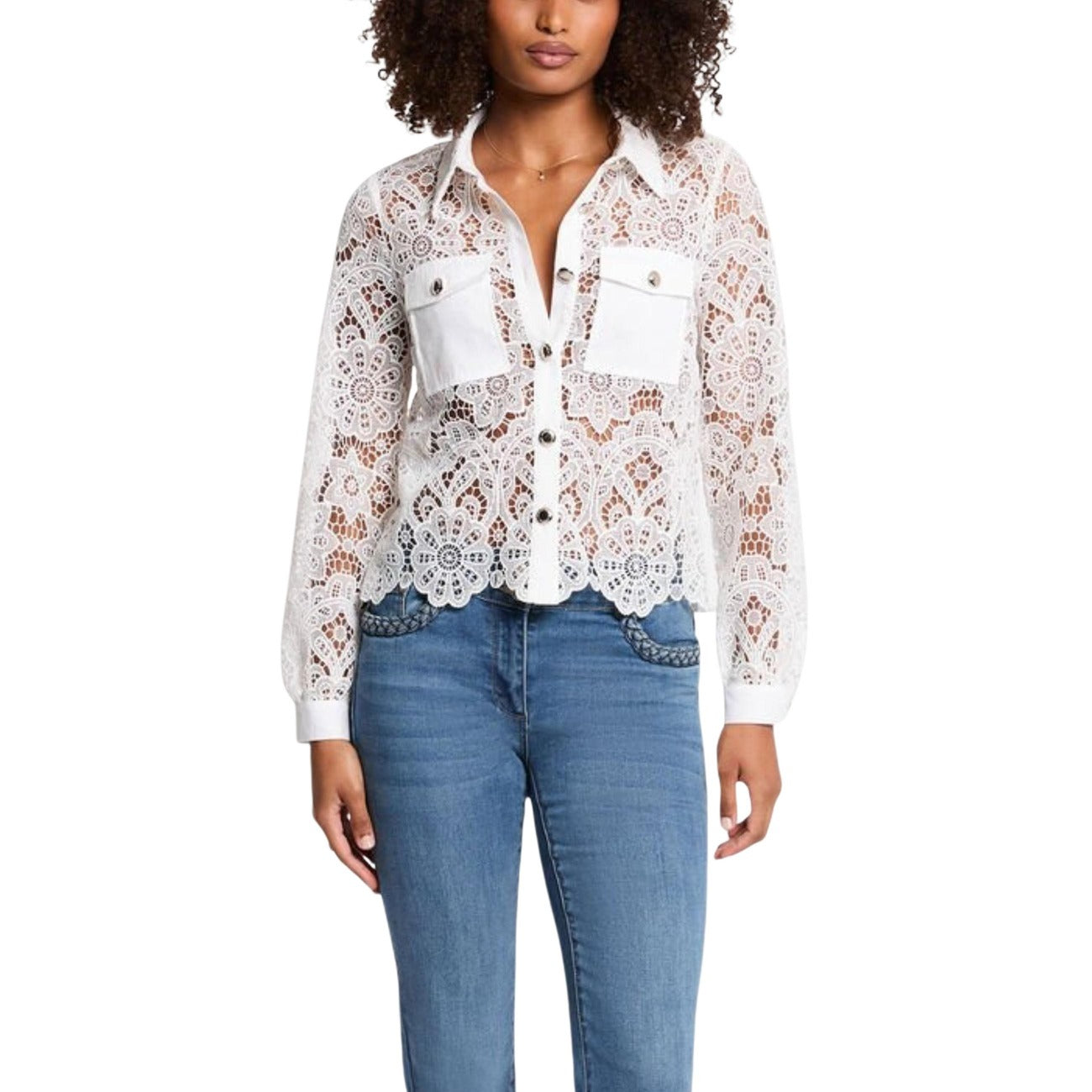 Morgan De Toi Shirt Damen Weiß #2451573