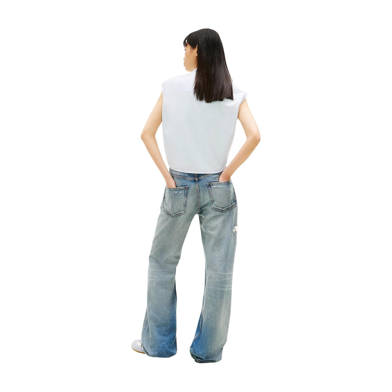 Tommy Hilfiger Jeans Shirt Damen Hellblau