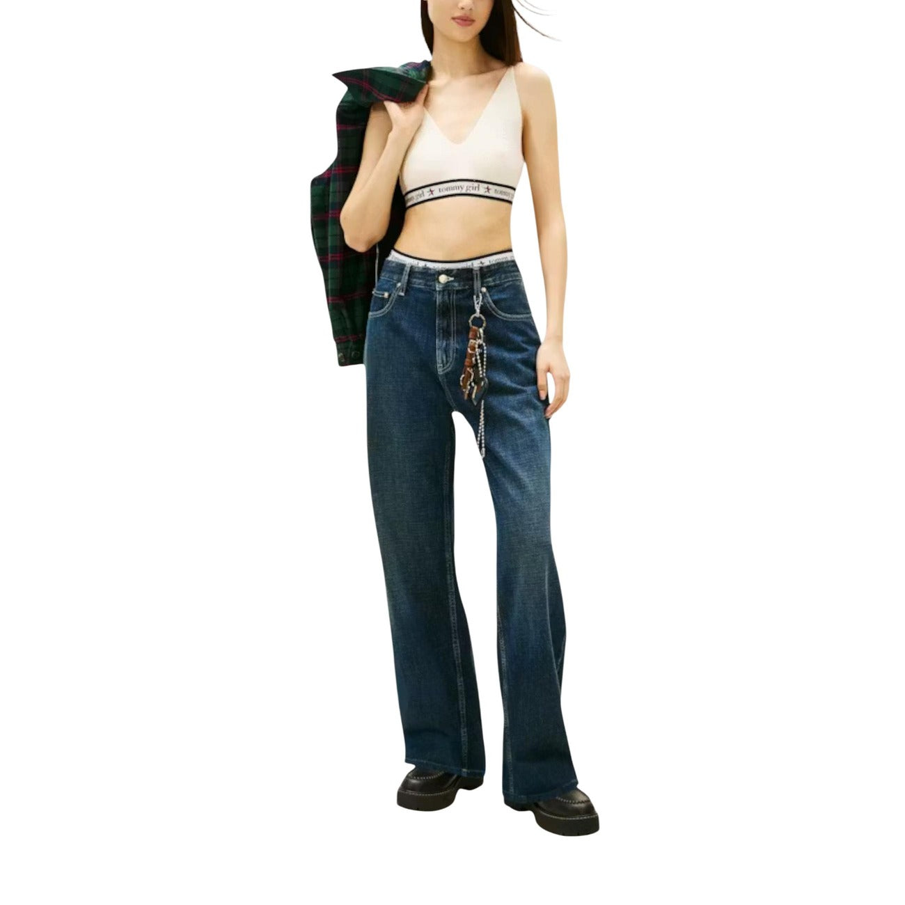 Tommy Hilfiger Jeans Top Damen Weiß #2447751