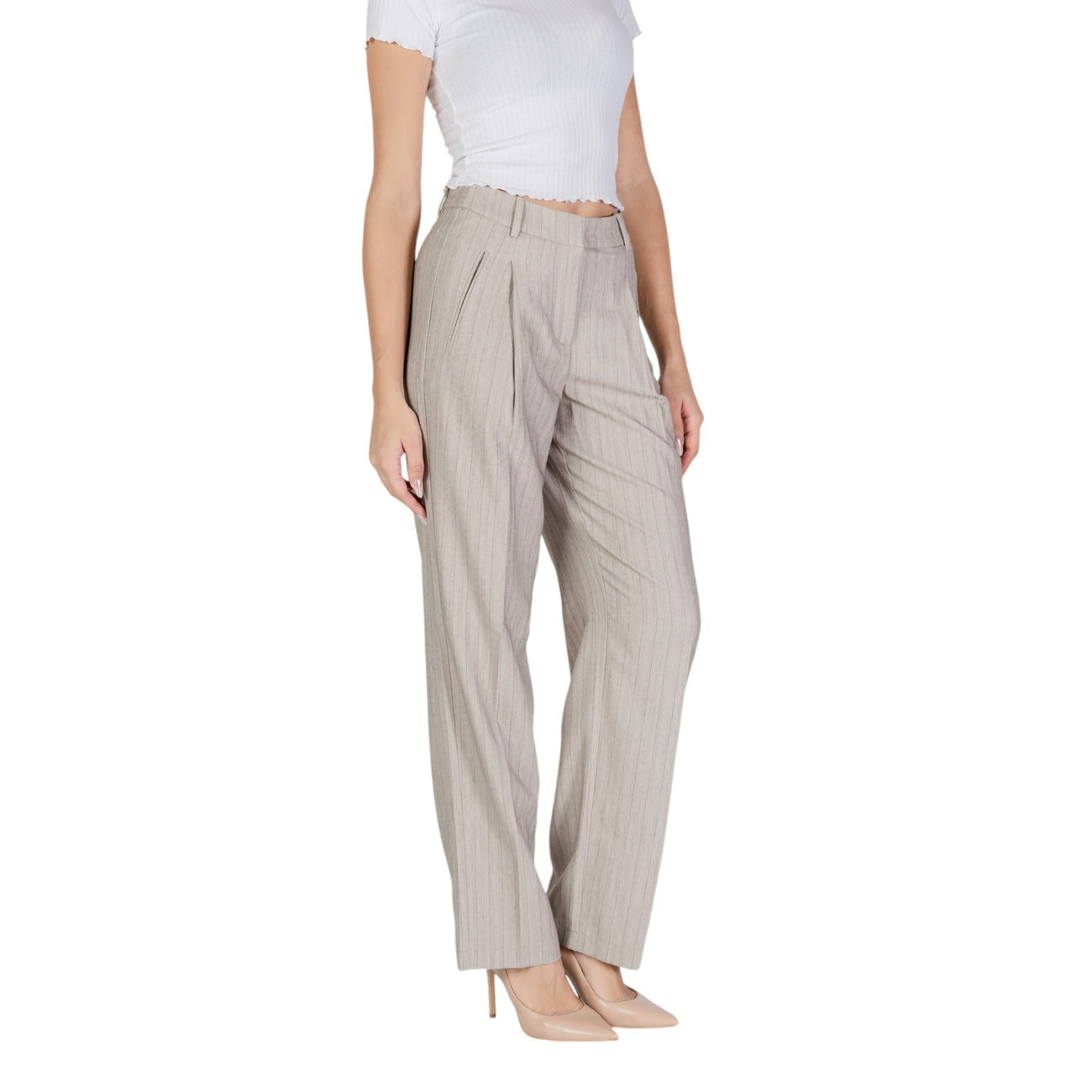 Vero Moda Broek Dames Grijs #2463876