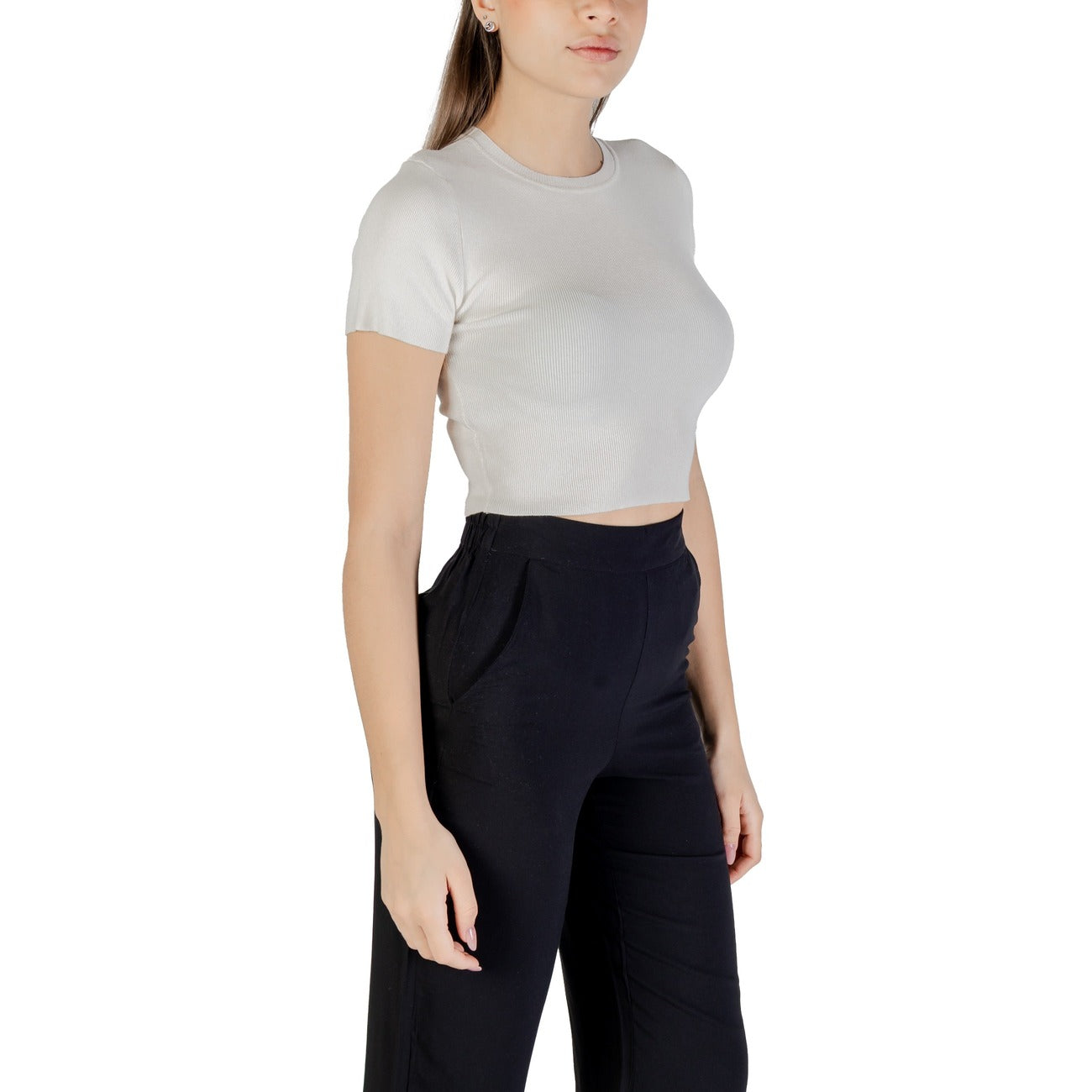 Jacqueline De Yong T-shirt Dames Wit