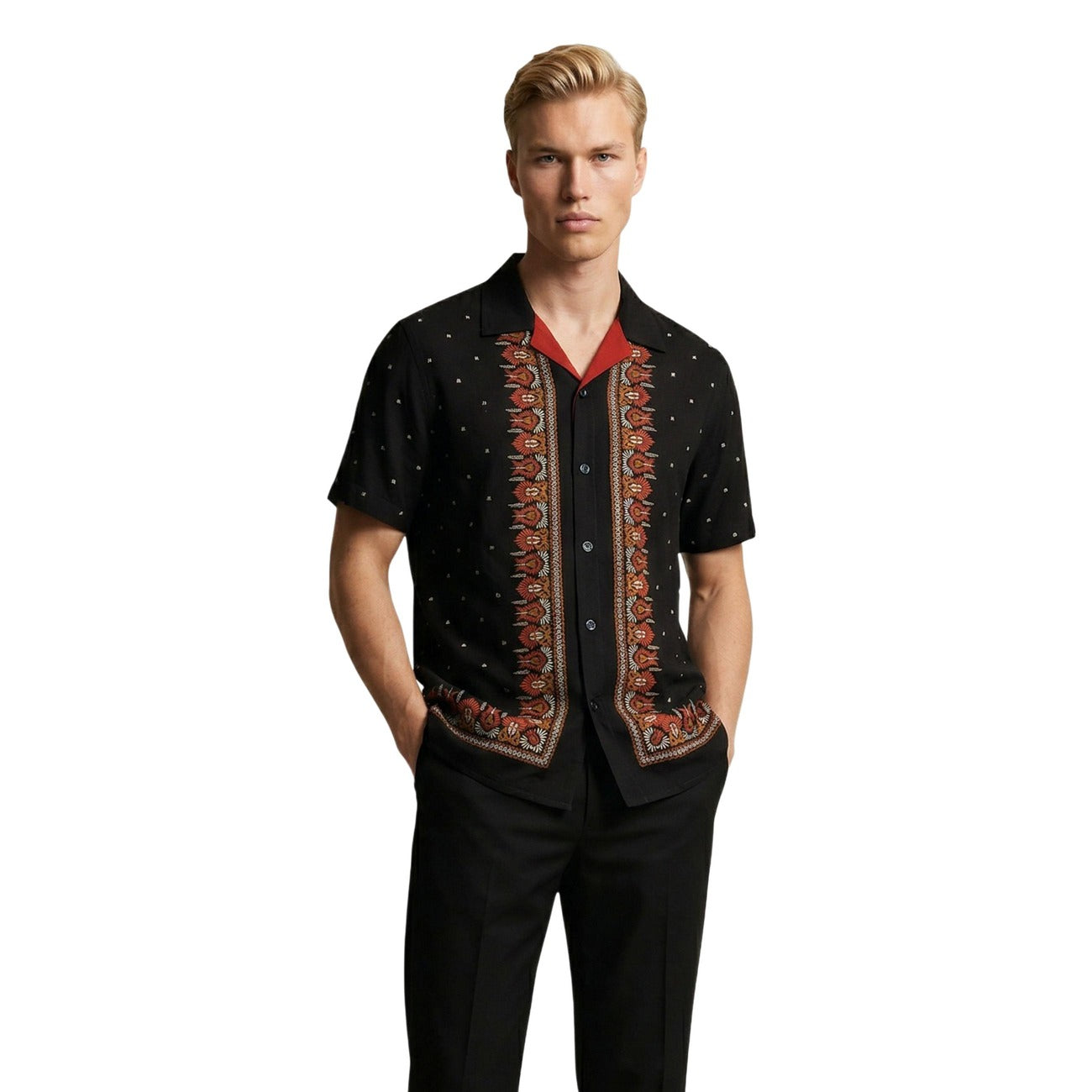 Gianni Lupo Shirt Herren Schwarz