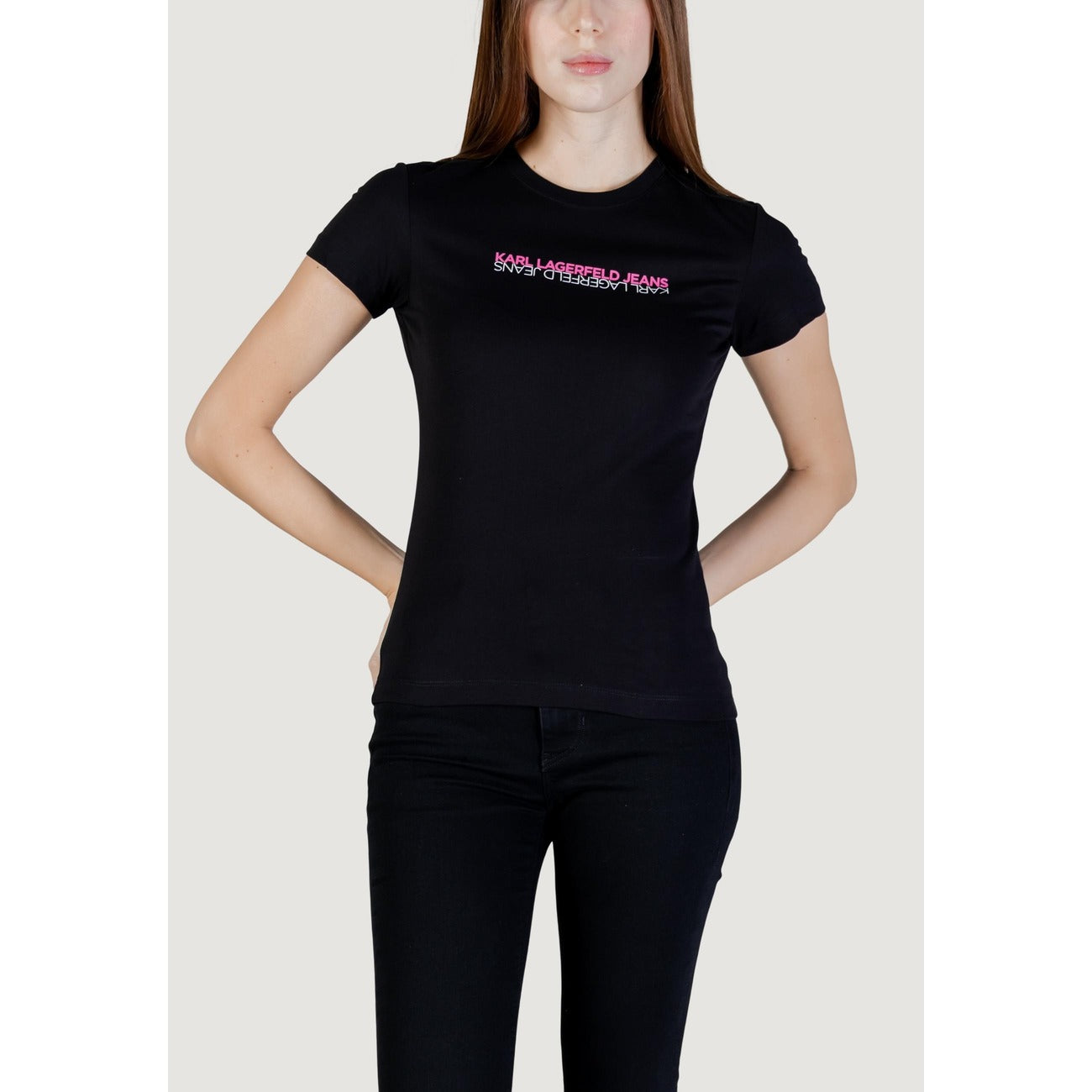 Karl Lagerfeld Jeans T-Shirt Damen Schwarz #2452399