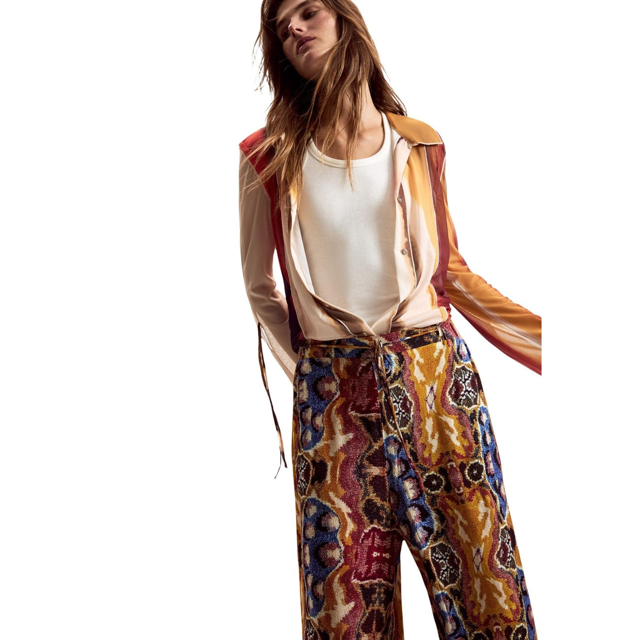 Desigual Hose Damen Mosterd
