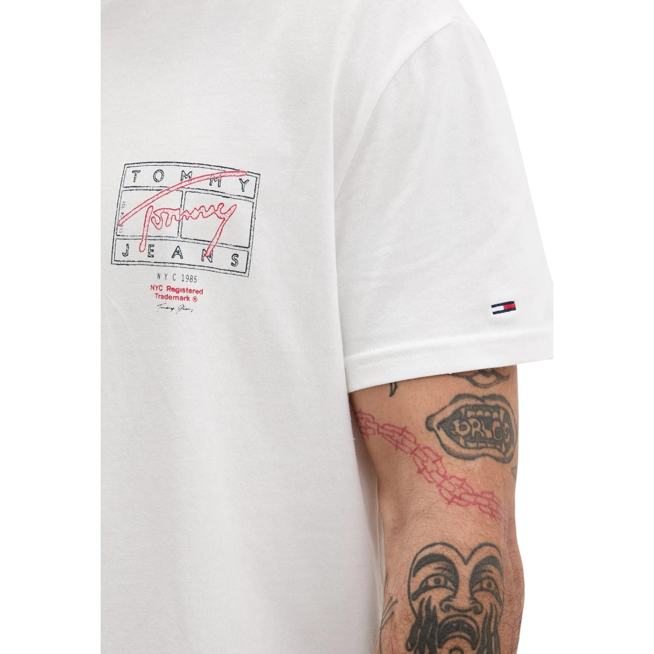 Tommy Hilfiger Jeans T-Shirt Herren Weiß #2447129