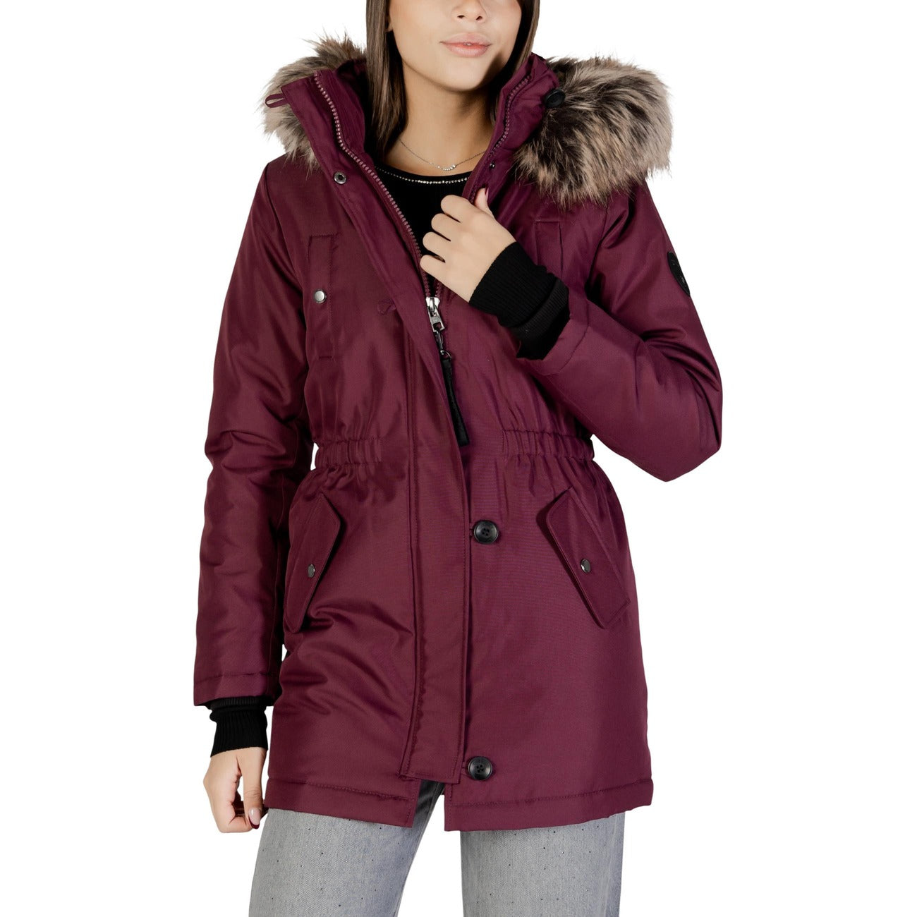 Only Windjack Damen Bordeaux
