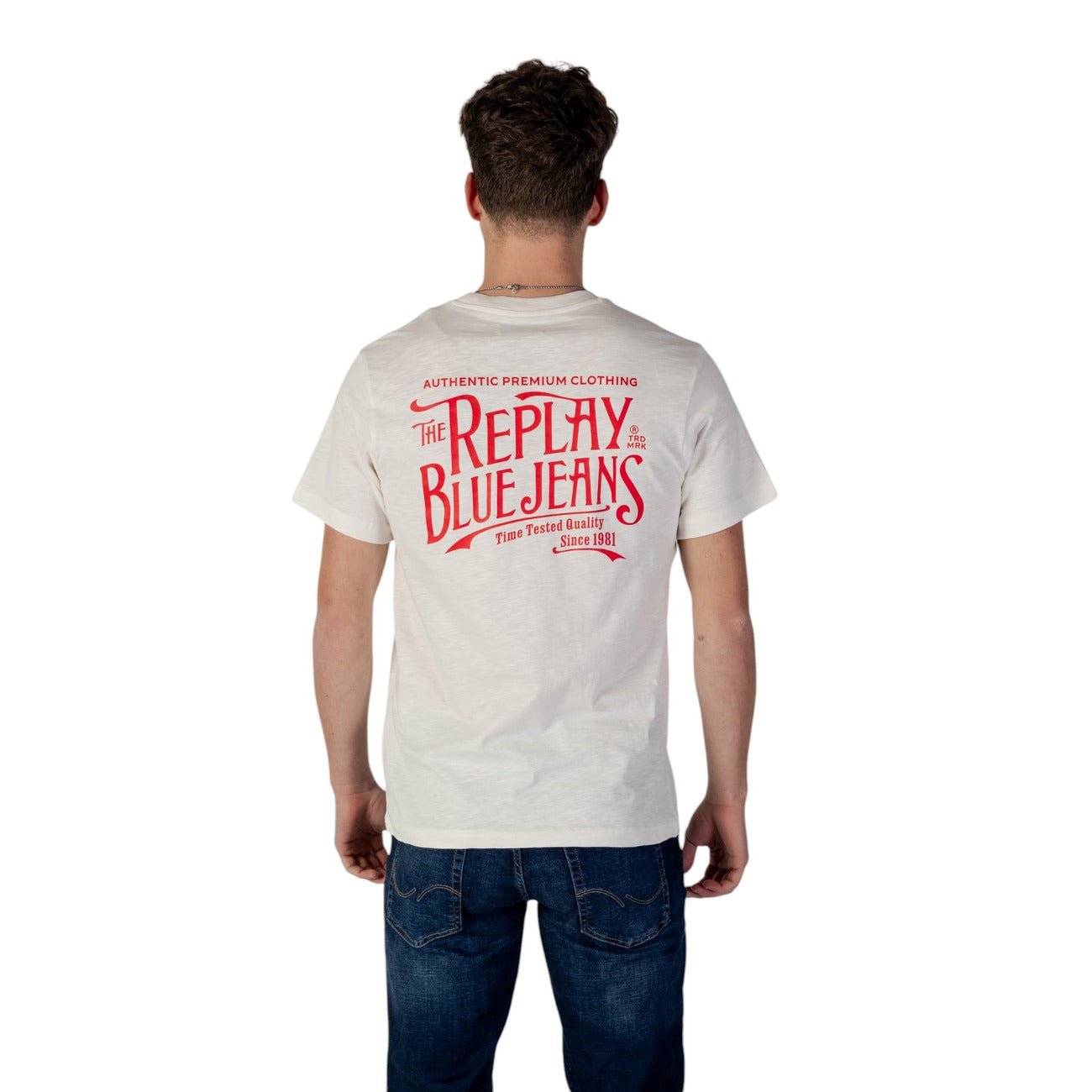 Replay T-shirt Heren Beige