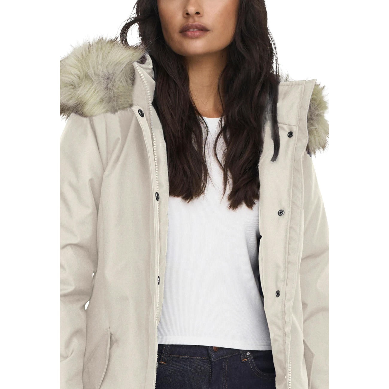Only Windjack Dames Beige