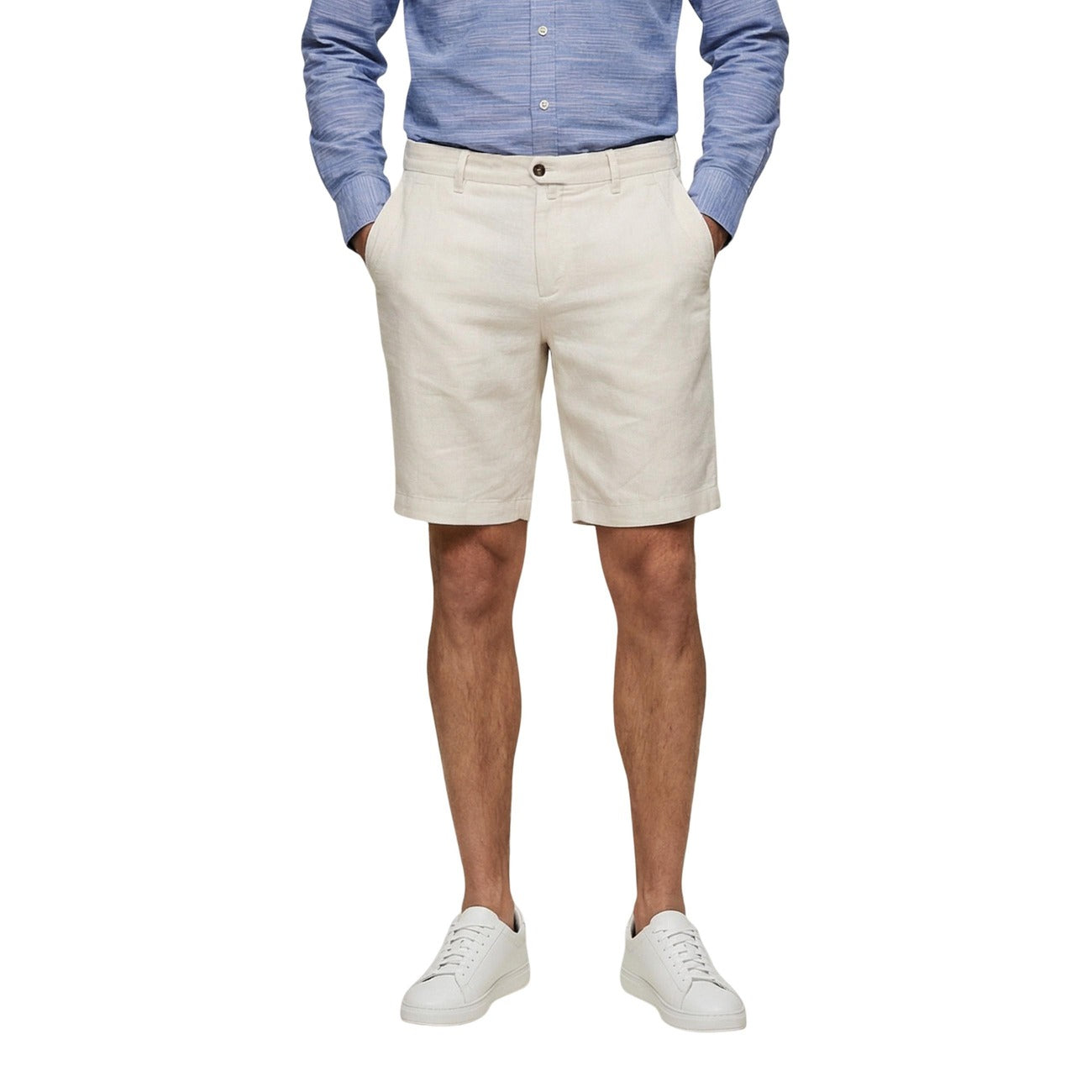 Borghese Bermuda Herren Blau