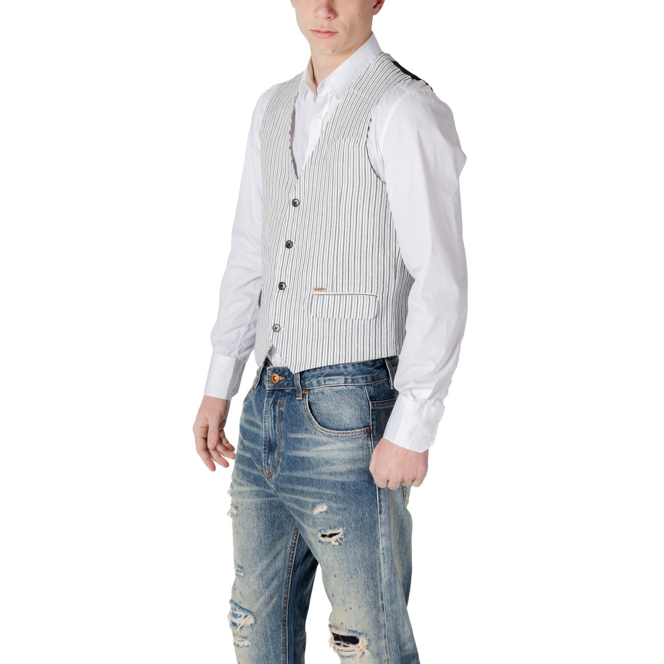 Gianni Lupo Gilet Heren Zwart