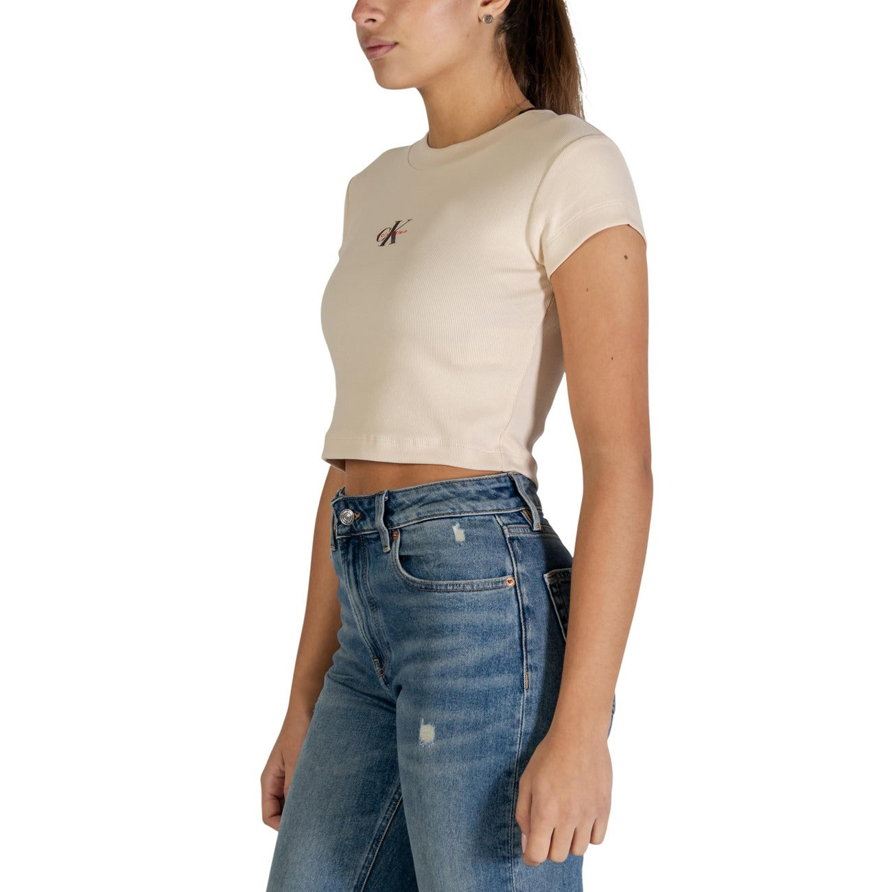 Calvin Klein Jeans T-Shirt Damen Beige