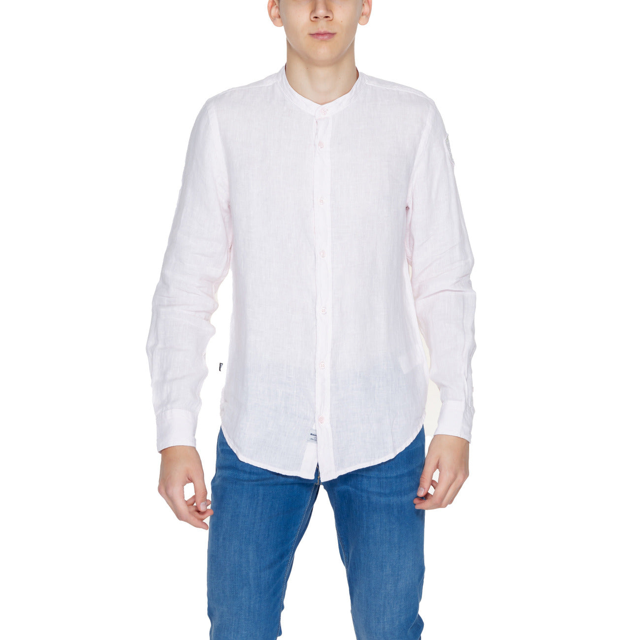 Blauer Shirt Herren