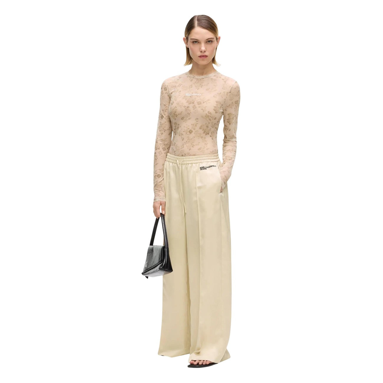 Karl Lagerfeld Jeans Trousers Women Beige