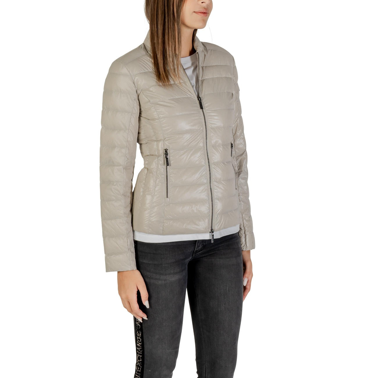 Armani Exchange Windjack Dames Beige