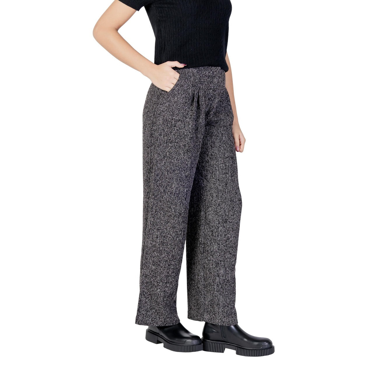 Jacqueline De Yong Hose Damen Schwarz #2465324