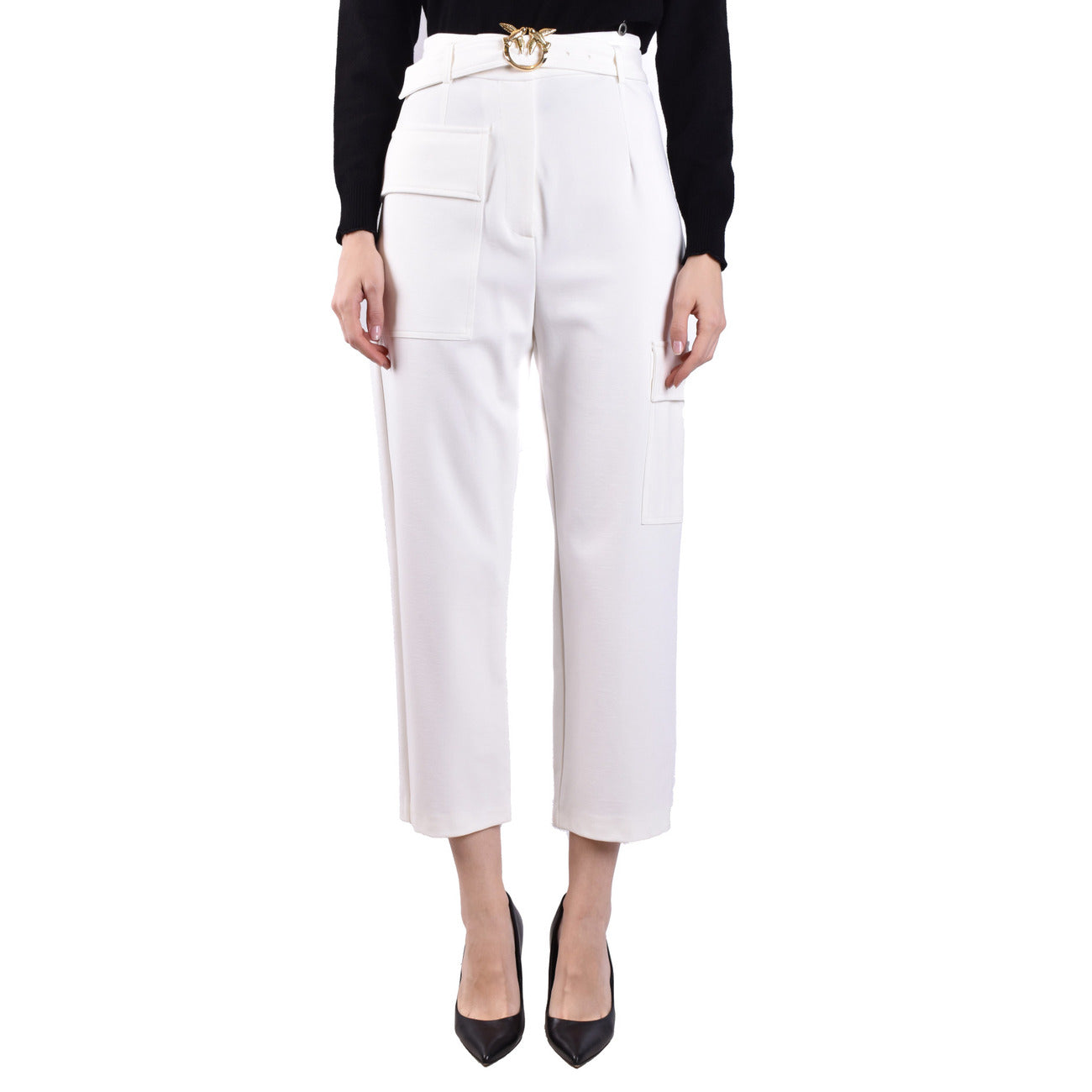 Pinko Broek Dames Wit #2423357