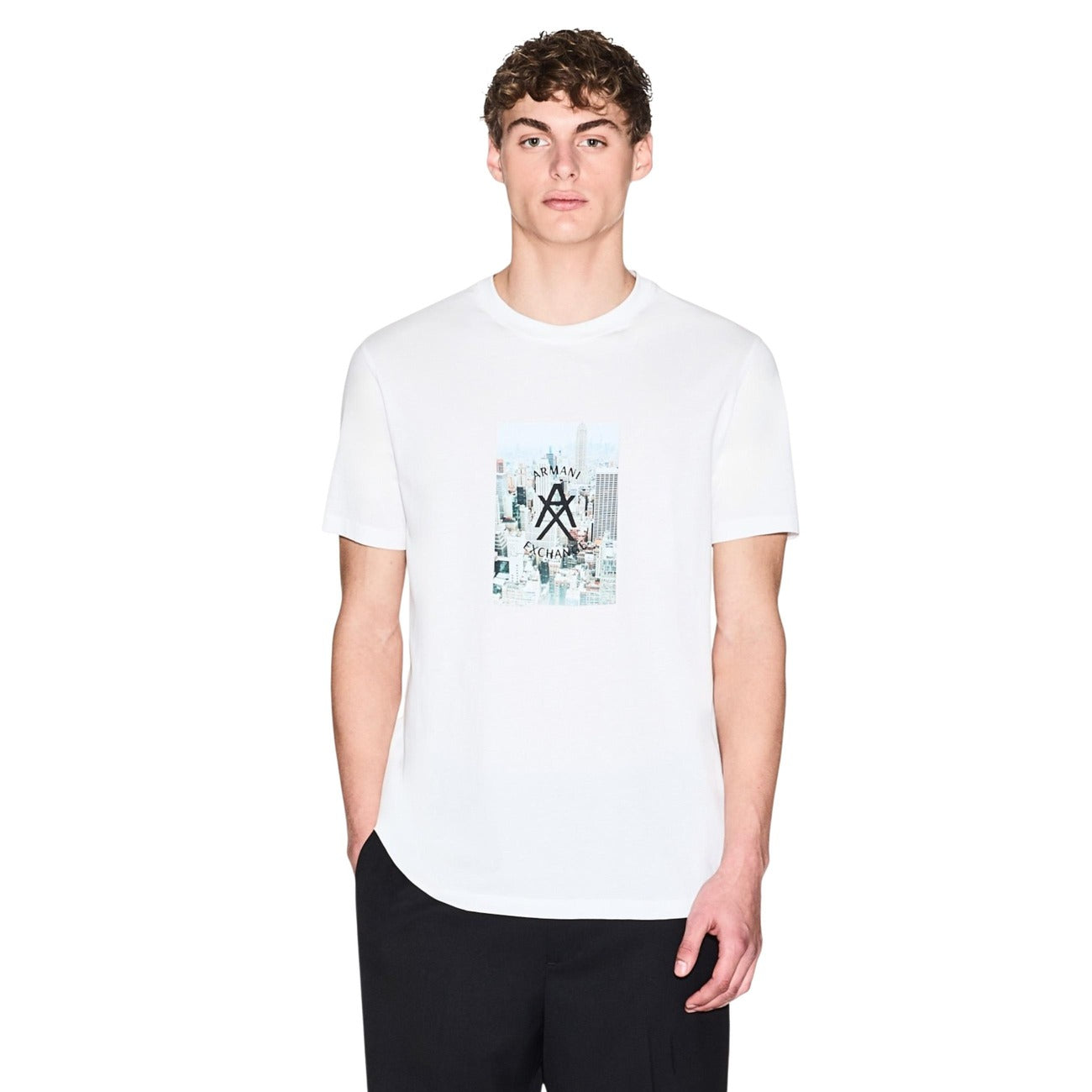 Armani Exchange T-Shirt Herren Weiß