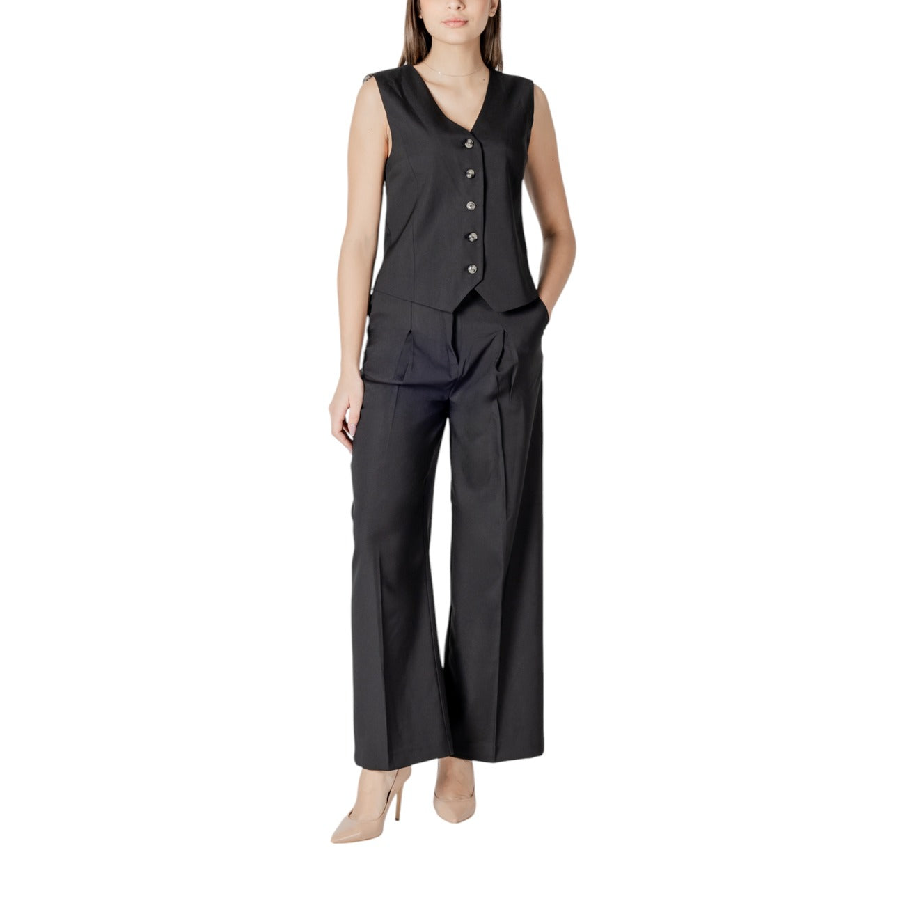 Ichi Broek Dames Zwart #2413622