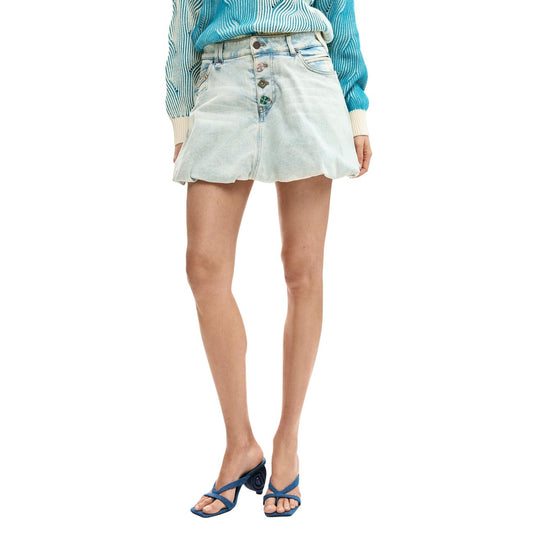 Desigual Skirt Women Light Blue